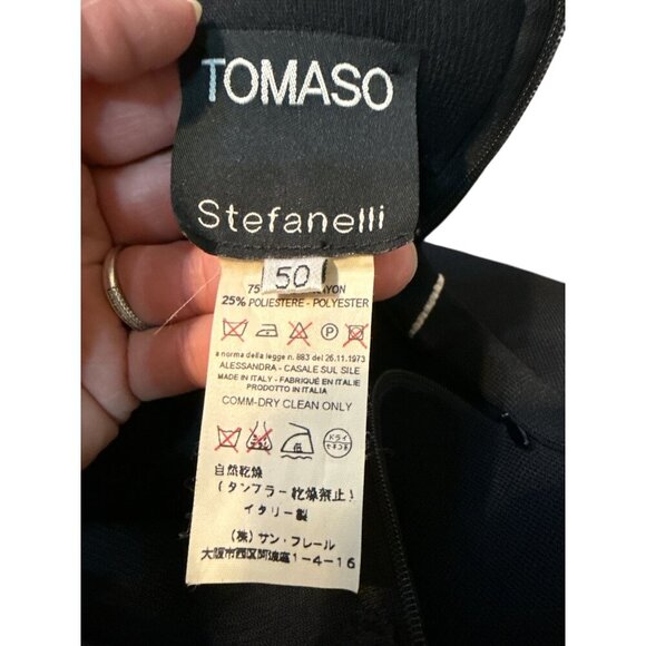 Tomaso Stefanelli  Jacket & Skirt Abstract Size 50 Rayon/Poly Made In Italy EUC - Picture 6 of 7